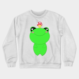 Kawaii mushroom frog Crewneck Sweatshirt